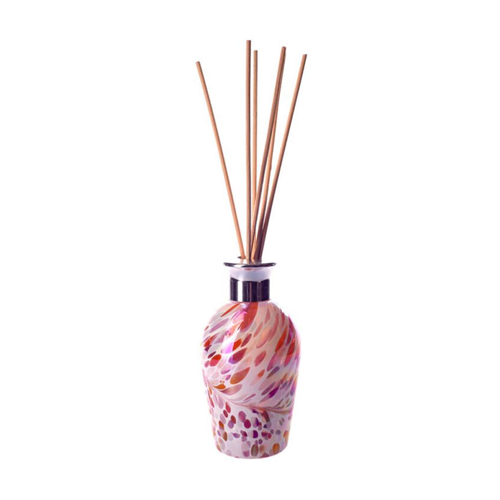 Amelia Art Glass Pink, Peach & White Iridescence Dome Reed Diffuser £15.74
